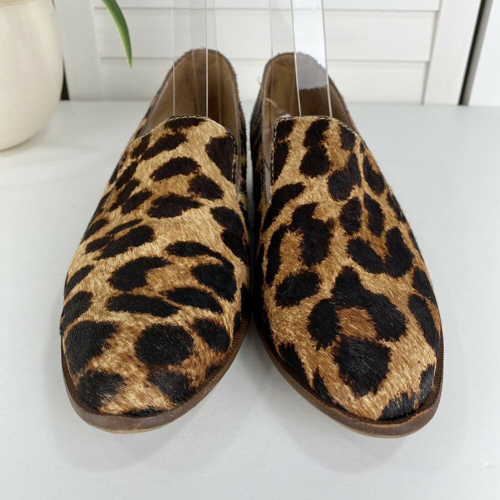 Madewell The Orson Loafer‎ in Leopard Print Calf Hair Slip On Shoes Size 6.5 - Picture 4 of 9